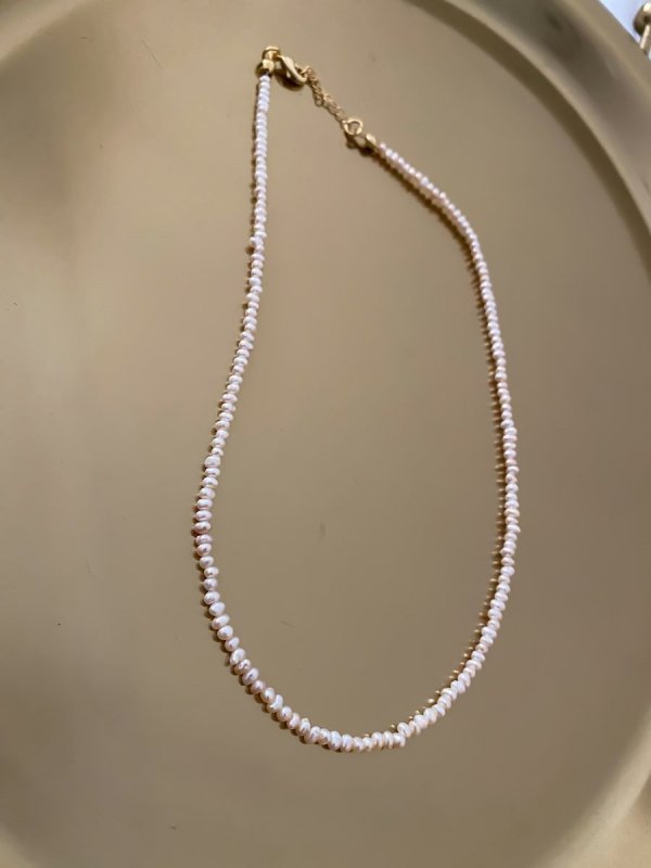 Su İncisi Choker Kolye (40cm)