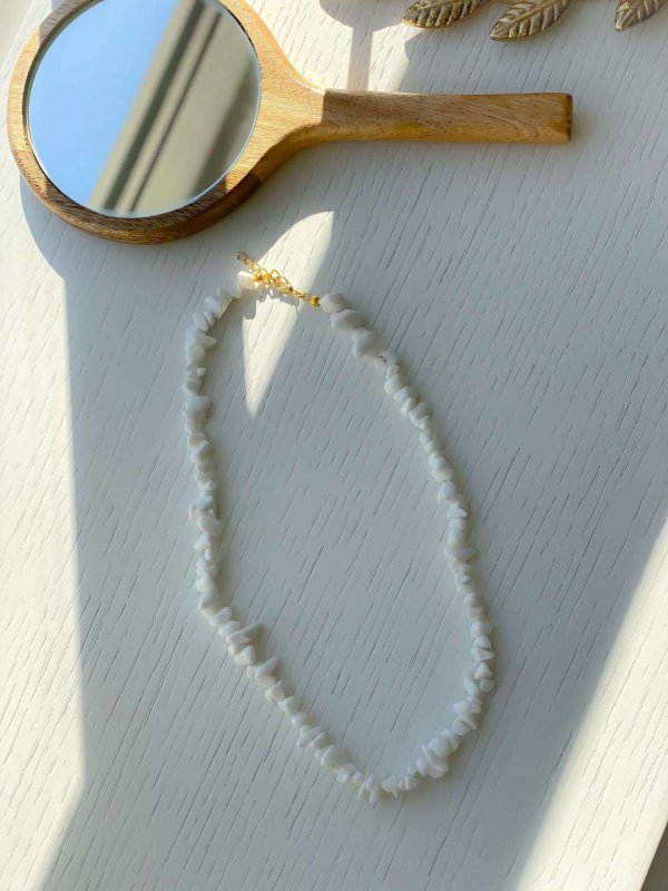 Mercan Kolye Beyaz (45 cm)