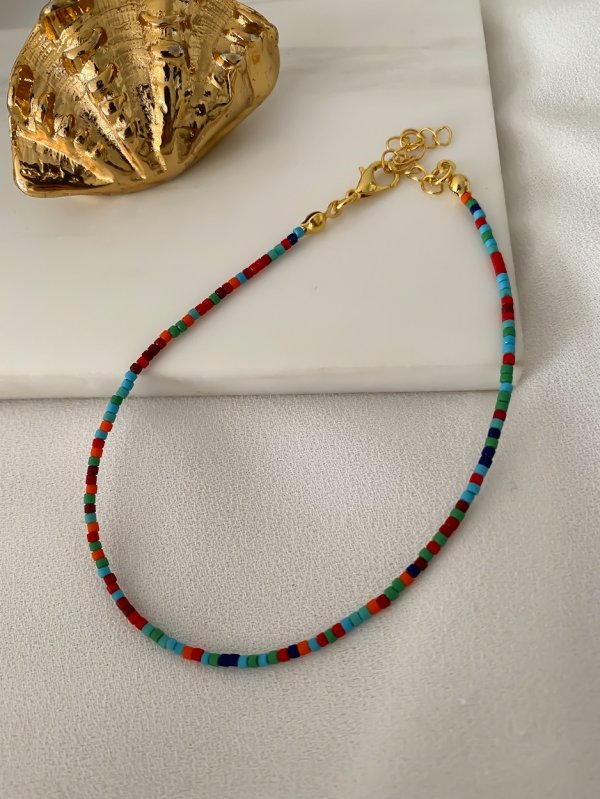 Renkli Boncuk Halhal (27 cm)