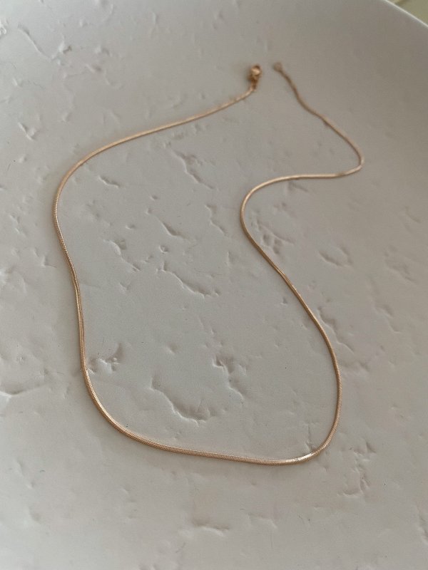 Özel Seri Yılan Zincir Kolye (45 Cm)