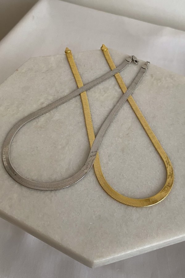 Özel Seri Kalın İtalyan Zincir Kolye (46 Cm)
