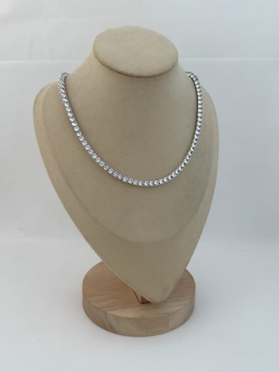 Özel Seri İri Taşlı Döküm Model Su Yolu Kolye (45 Cm)