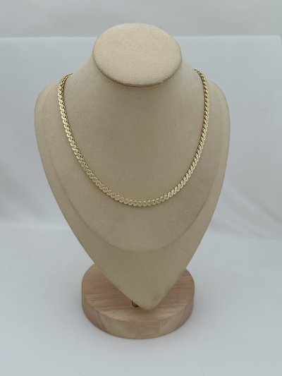 Özel Seri S Kıvrım Zincir Kolye (43 Cm)