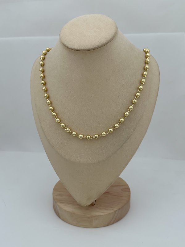 Özel Seri Topçuk Sıralı Zirkon Taşlı Tasarım Kapama Kolye (47 Cm)