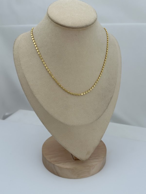 Özel Seri İnce Ezme Zincir Kolye (45 Cm)