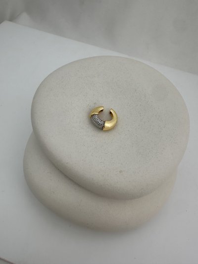 Özel Seri Gold Boru Plaka Zirkon Taş Det