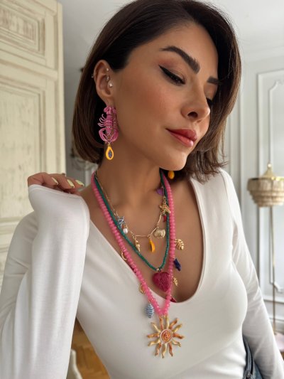 Mango Sallantılı Pembe Istakoz Figür Küp