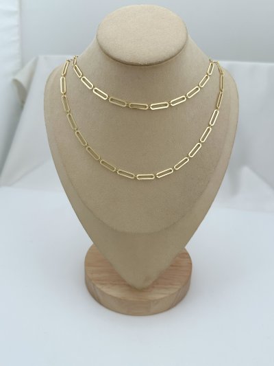 Özel Seri Oval Zincir Sıralı Kolye (86Cm