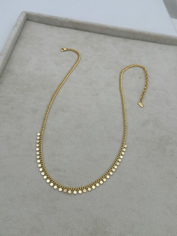 Özel Seri Pul Plaka Sallantılı Kolye (51 Cm)