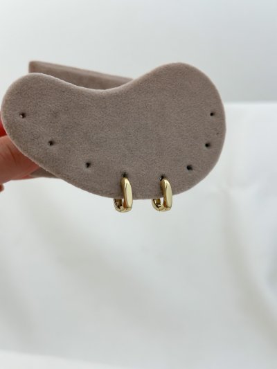 Özel Seri Kare Plaka Küpe (İç Çap:8cm)