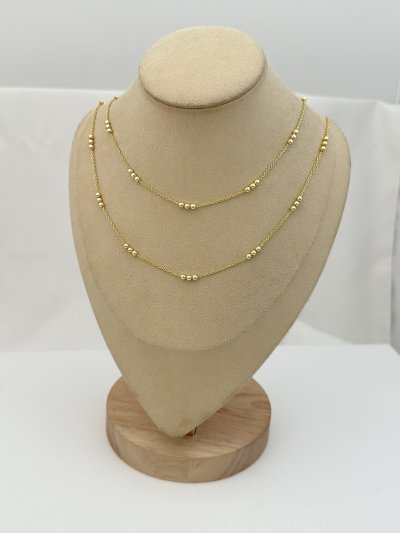 Özel Seri Gold Topçuk Detay Kolye ( 100 