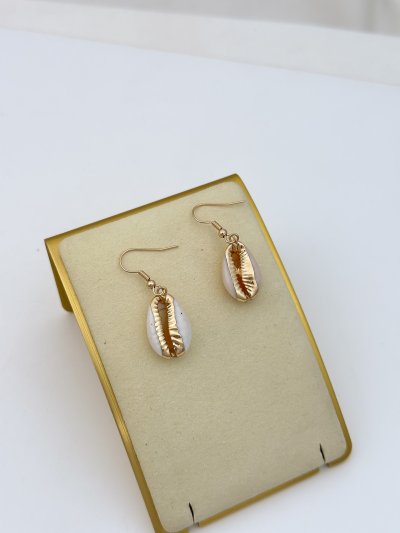 Gold Detay İstiridye Küpe