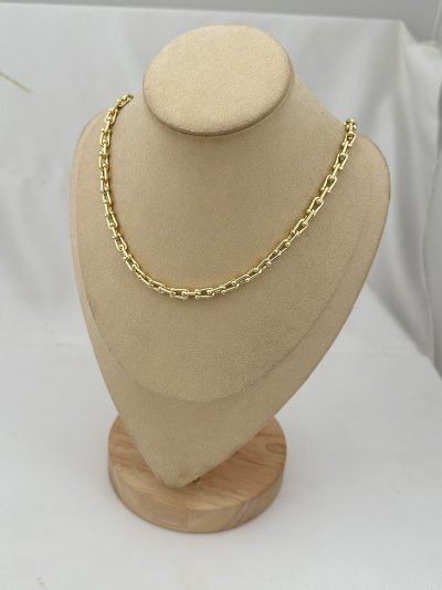 Özel Seri İç İçe Geçmeli Plaka Marka Model Kolye (53 Cm)