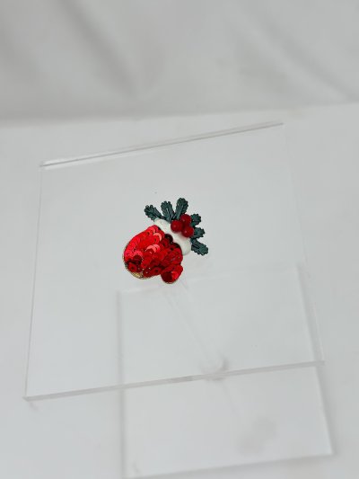 Pul Detay Eldiven Broş