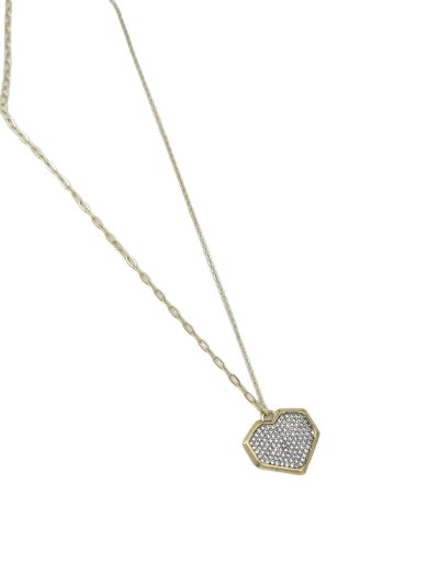 Özel Seri Zirkon Taşlı Tasarım Kalp Kolye ( 53 Cm )