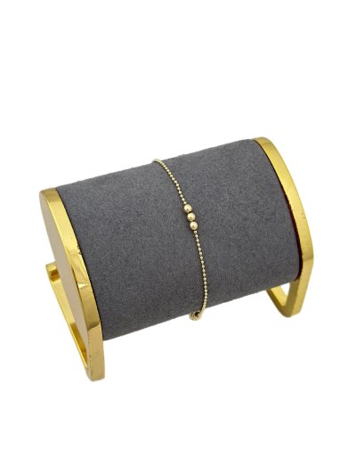 Özel Seri Topçuk Detay Zincir Bileklik ( 20 Cm )