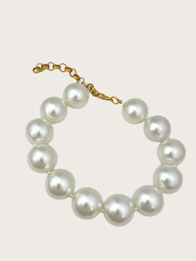 İri İnci Sıralı Kolye (53 Cm - 30 Mm)