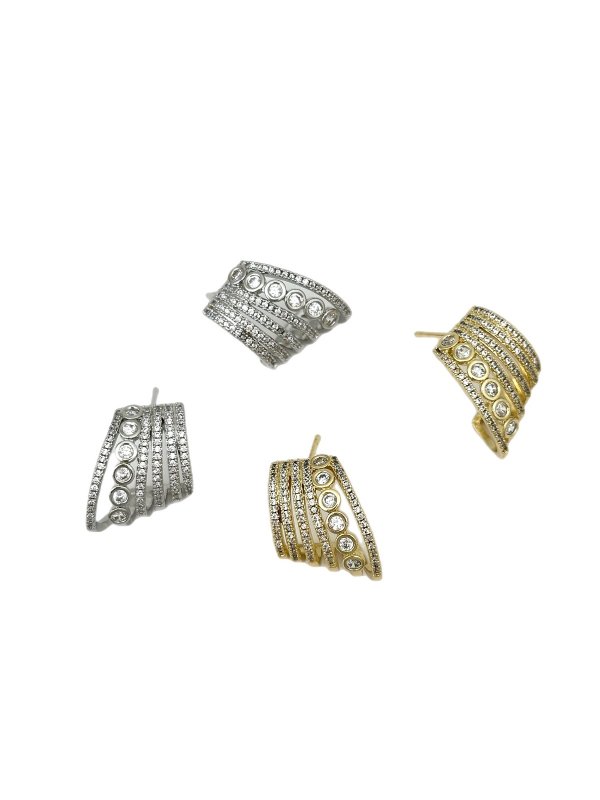 Özel Seri Zirkon Taşlı Çoklu Görünüm Küpe