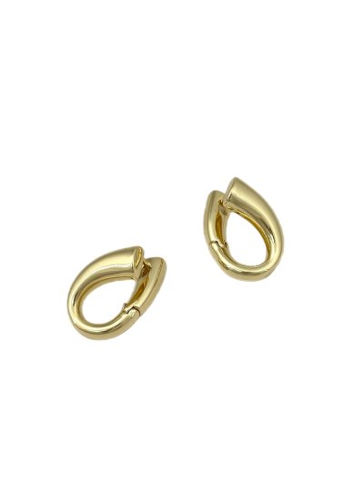 Özel Seri Kıvrım Detay Plaka Halka Küpe