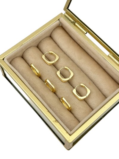 Özel Seri Kare Model Mini Altılı Set Küpe