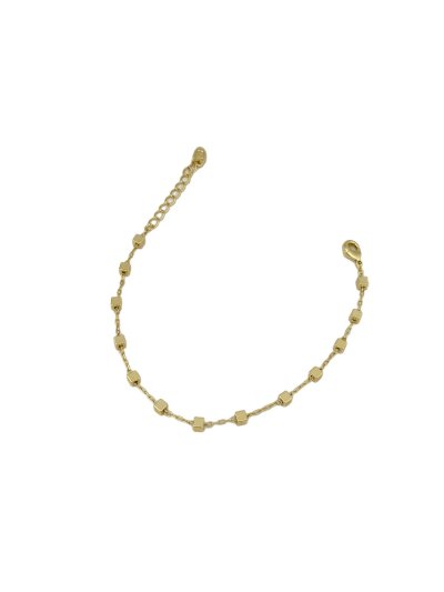 Özel Seri Kare Plaka Sıralı Bileklik ( 20 Cm )