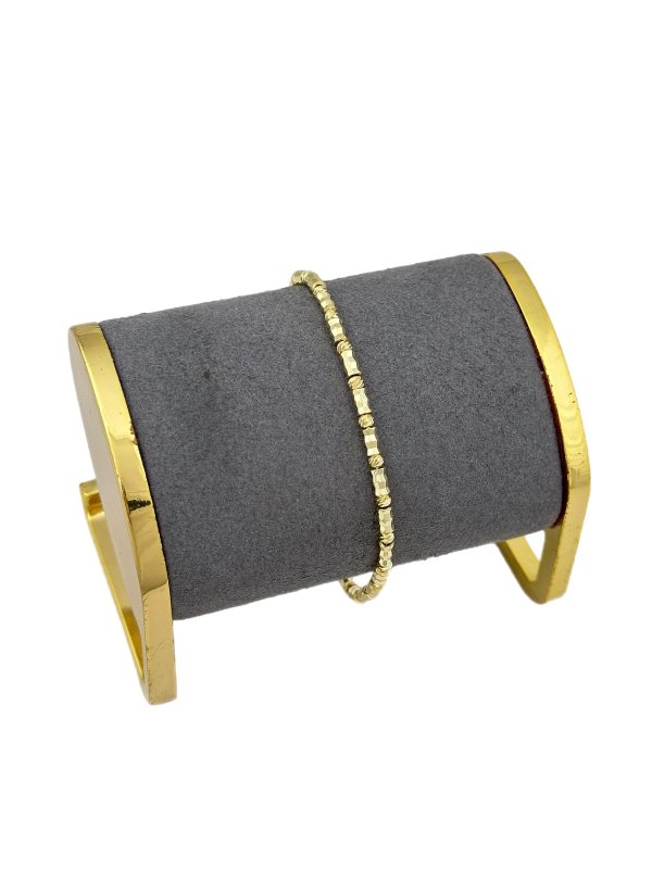 Özel Seri Lazer Kesim Topçuk ve Çubyk Plaka Detay Bileklik ( 20 Cm )