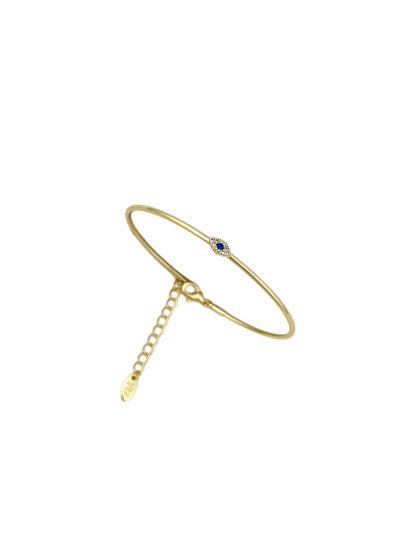 Özel Seri Zirkon Taşlı Göz Model Kelepçe Bileklik