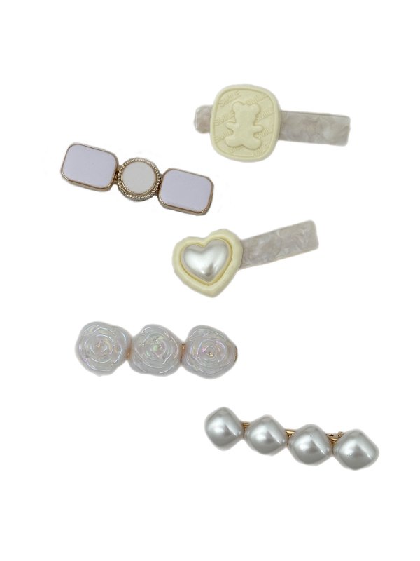 İnci ve Sedefli Set Mandal Toka