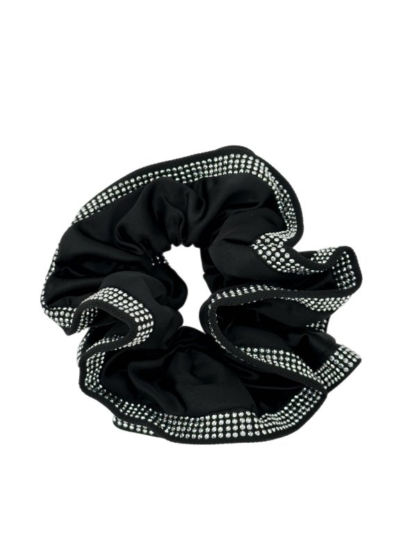 Çoklu Taş Desen Siyah Lastik Toka