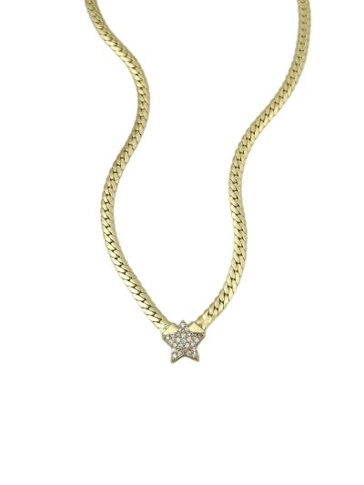 Özel Seri Zirkon Taşlı Yıldız Uç Yassı K