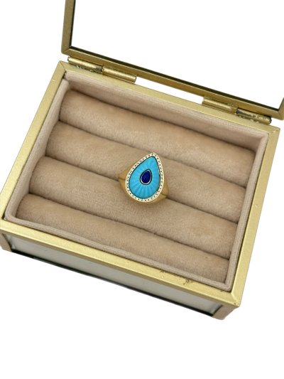 Özel Seri Lacivert Detay Turkuaz Mineli 