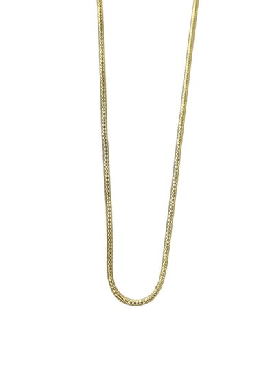 Özel Seri Yassı İtalyan Zincir Kolye ( 60 Cm )