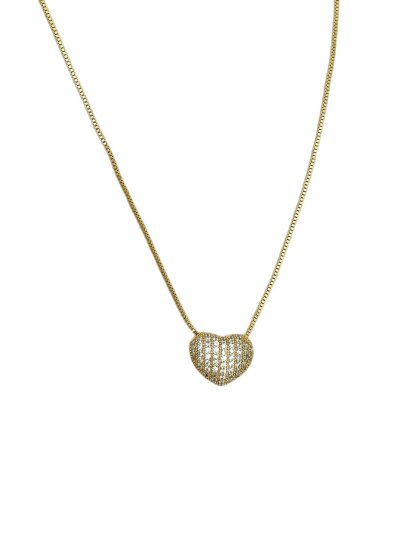 Özel Seri Zirkon Taşlı Kalp Figür Zincir