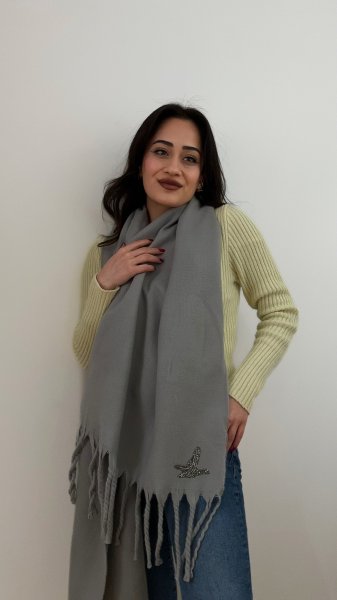 Gri Renk İşleme Detay Marka Model Şal