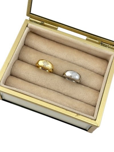 Özel Seri Bombeli Zirkon Taşlı Kuzey Yıldız Figür Serçe Parmak Ayarlanabilir Yüzük