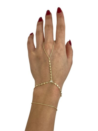 Özel Seri Gold Üçgen Plaka Dolamalı Şahmeran