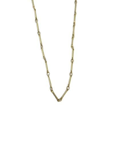 Özel Seri Çubuk Plaka Zincir Kolye (50 Cm)