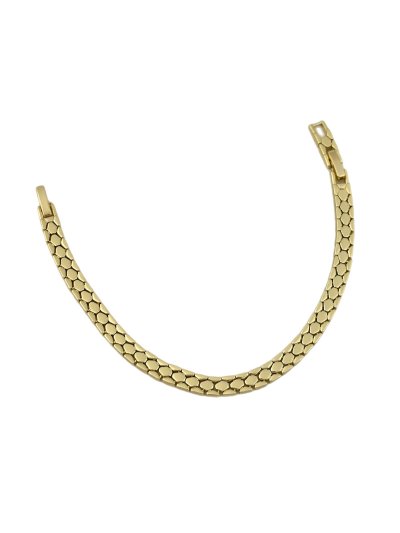 Özel Seri Yılan Desen Plaka Sıralı Bileklik (20 Cm)